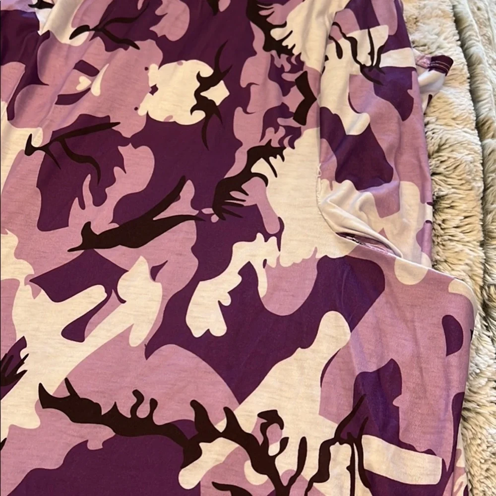 New 2XL Jumpsuit Sleeveless V Neck Razorback Purple - Picture 4 of 7